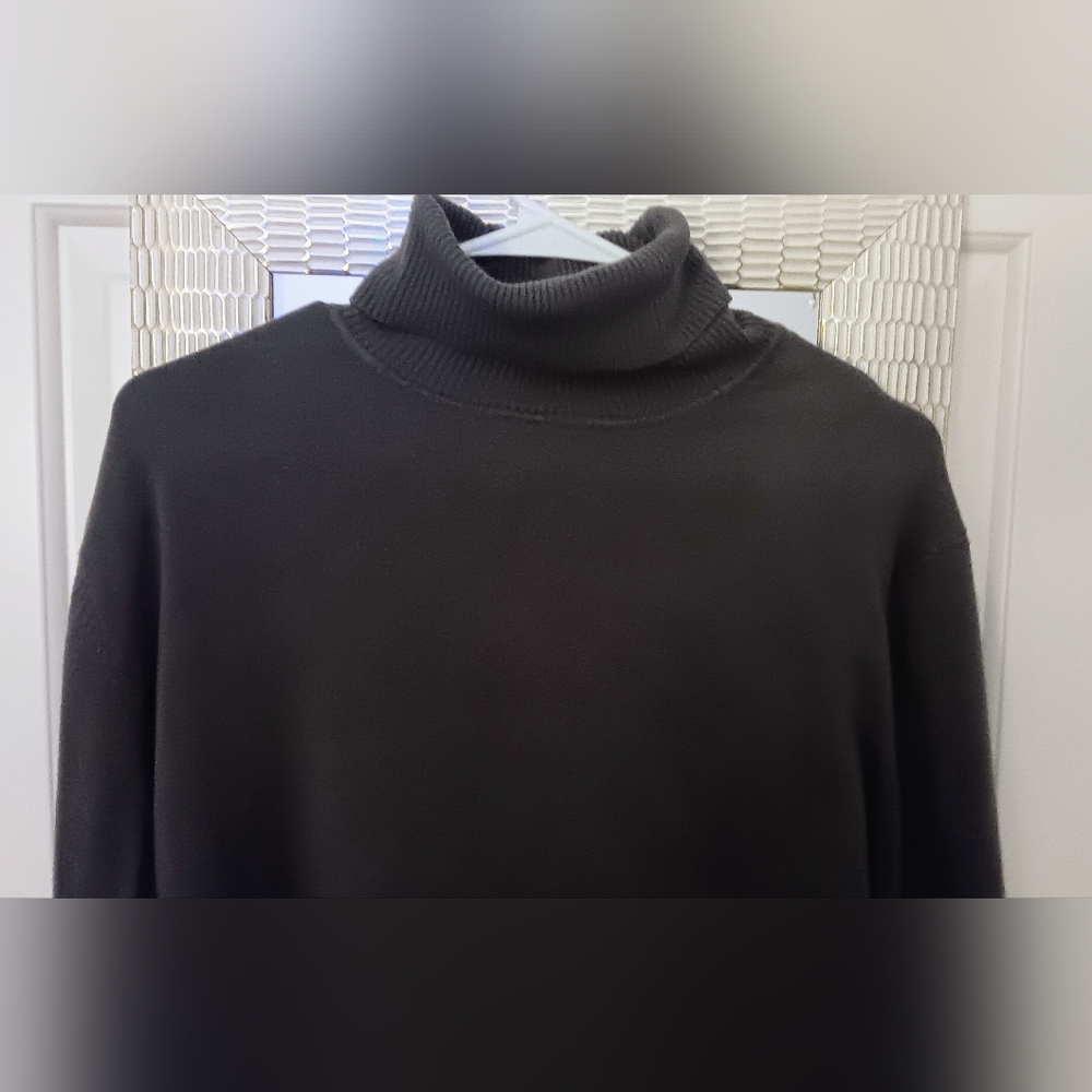 Long Sleeve Solid Turtle Neck Sweater. Classic St… - image 7